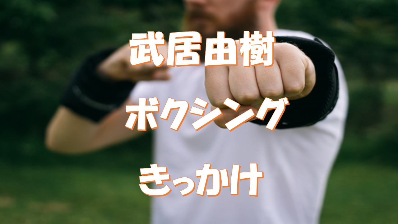 武居由樹がK1からボクシングに転向しようと思ったきっかけは?