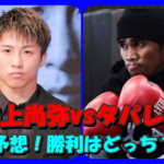 【完全予想】井上尚弥vsタパレスは3R以内で井上の右ストレートでKO決着で確定?海外メディアはタパレス推し?