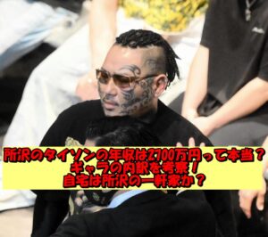 所沢のタイソンの年収は2700万円って本当?ギャラの内訳を考察!自宅は所沢の一軒家か?
